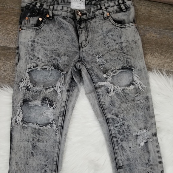 One Teaspoon Melrose Trashed Free Bird Skinny Jean - Picture 2 of 7